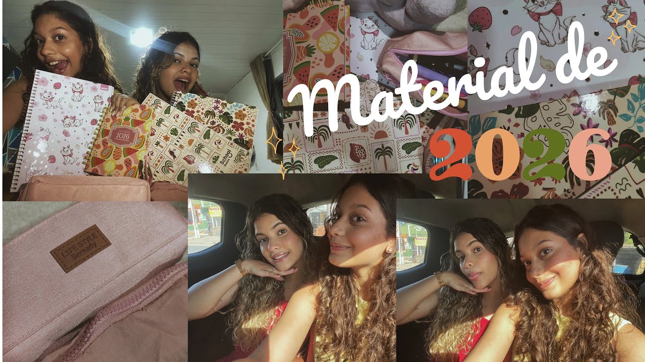 nosso material escolar de 2026!!!!! 🎉🎉