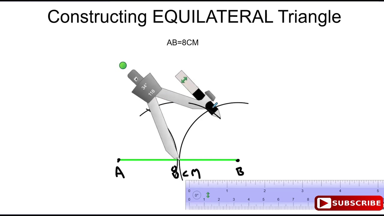 CONSTRUCTING EQUILATERAL TRIANGLES|Geometric Construction