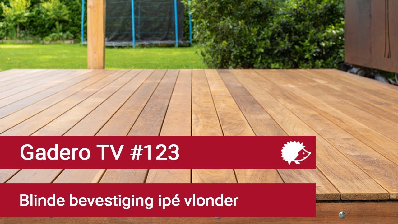 #123 Blinde Bevestiging Ip&eacute; vlonder met vlonderplank houders