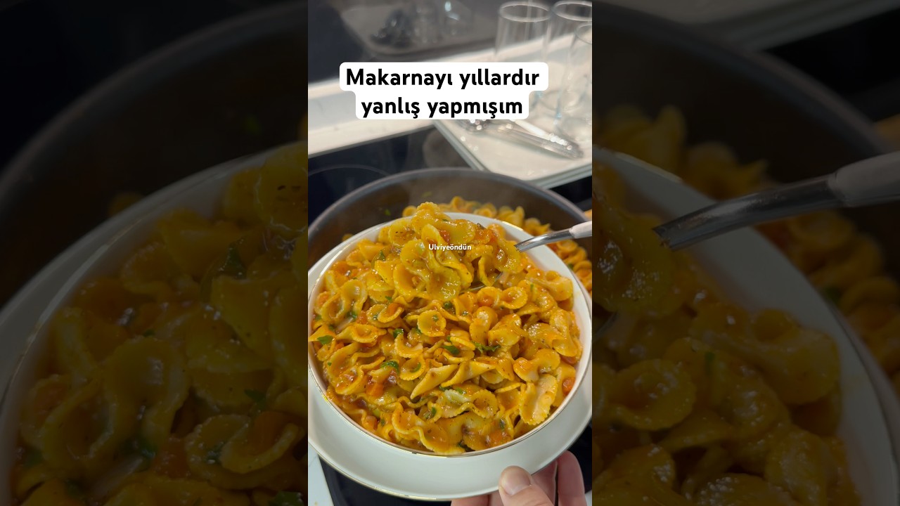 Demleme makarna tarifi ilk yorumda
