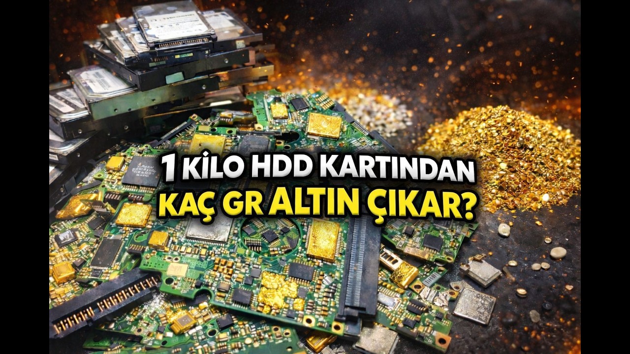 1 KİLO HDD KARTINDAN KAÇ GR ALTIN ÇIKAR? | EĞİTİM TADINDA BELGESEL FORMATINDA ANALİZ VİDEOSU