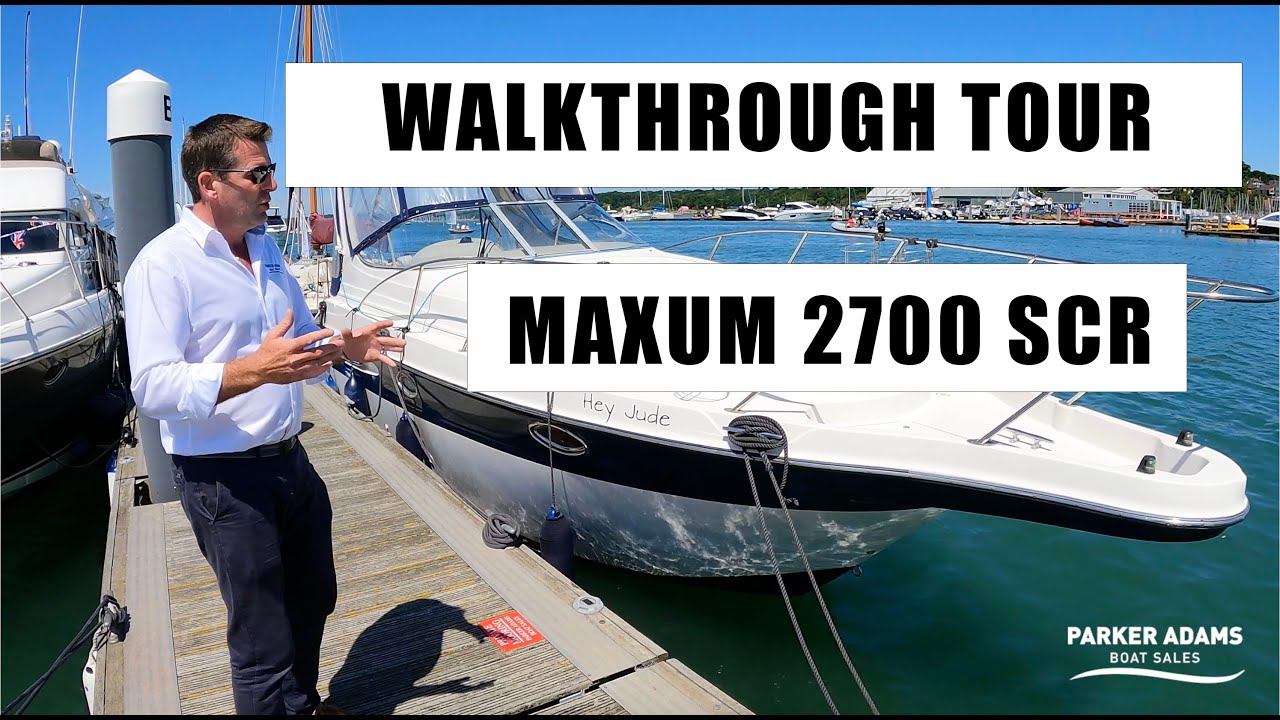 Maxum 2700 Walkthrough Tour - Great condition Sports Boat with spacious good accommodation!