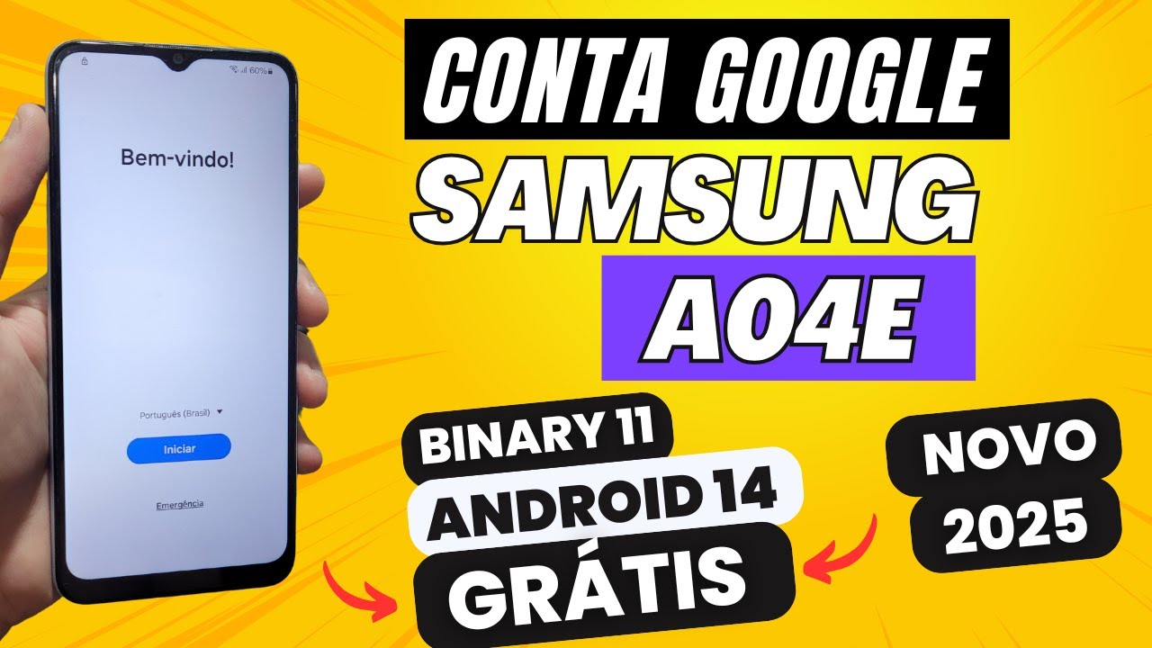 REMOVER CONTA GOOGLE SAMSUNG A04E ATUALIZADO 2025 ANDROID 14 BINARIO 11 NOVO MÉTODO GRÁTIS SM-A042M