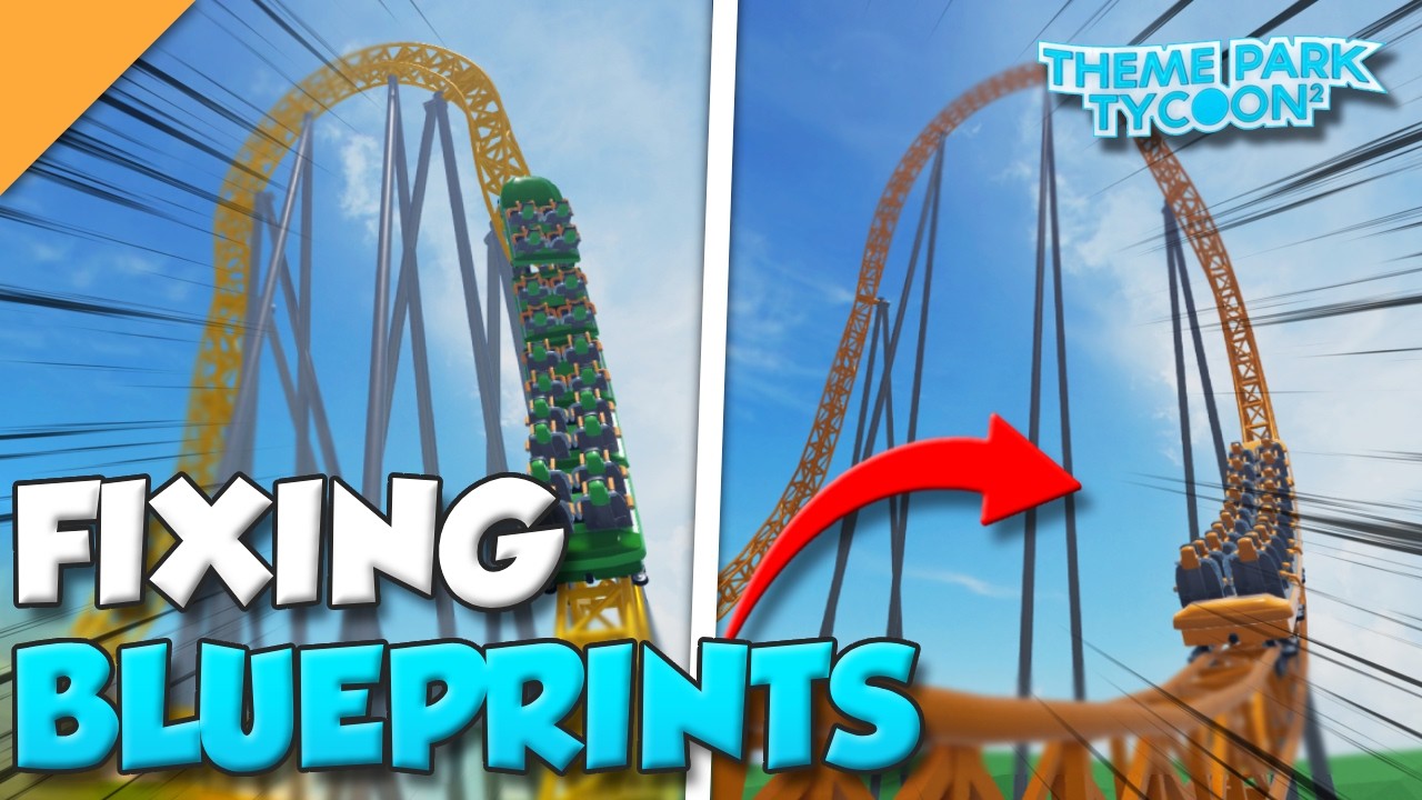 Исправляю ЕЩЁ БОЛЬШЕ чертежей в Theme Park Tycoon 2...