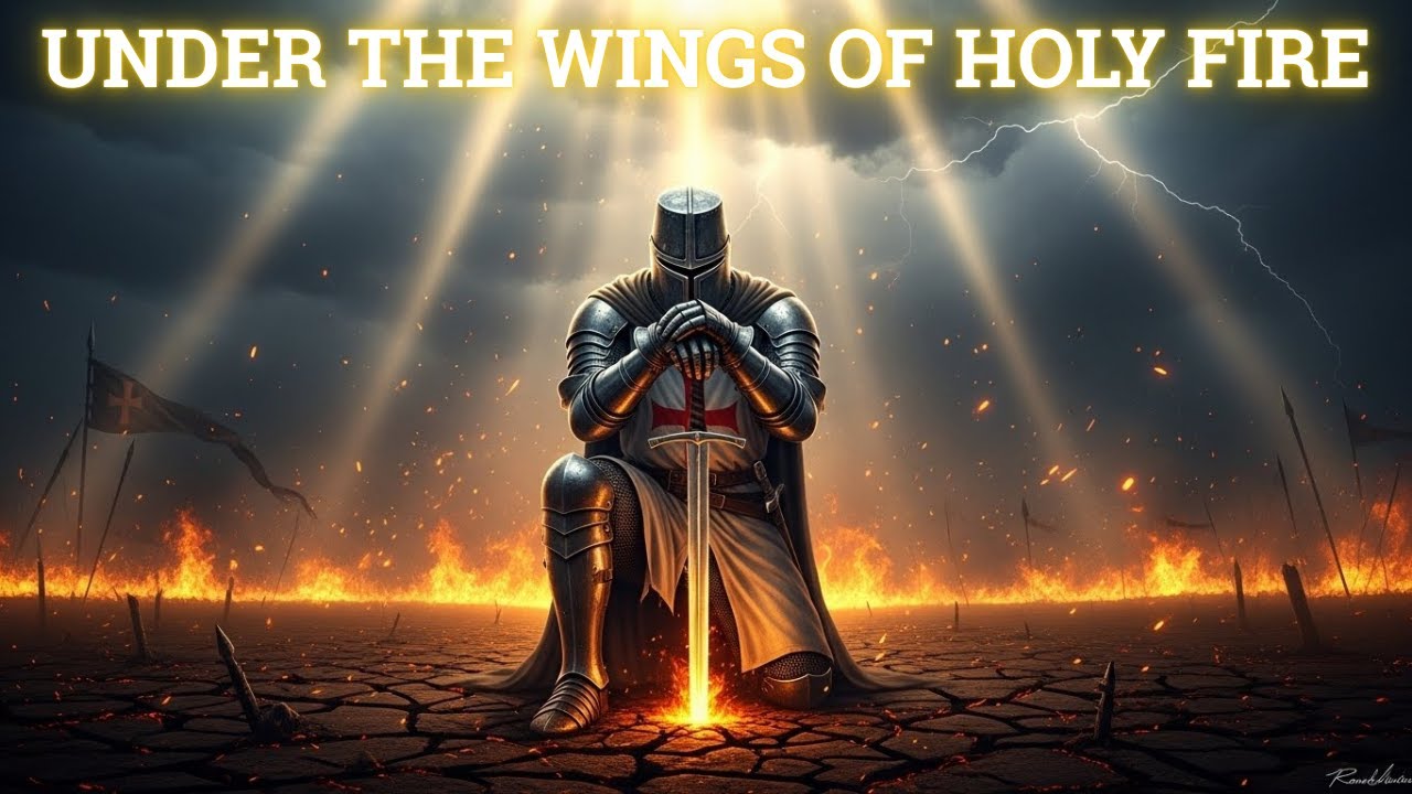 Under The Wings Of Holy Fire | Epic direct, cinematic Music | Chantable #prayer #rain #templar #epic