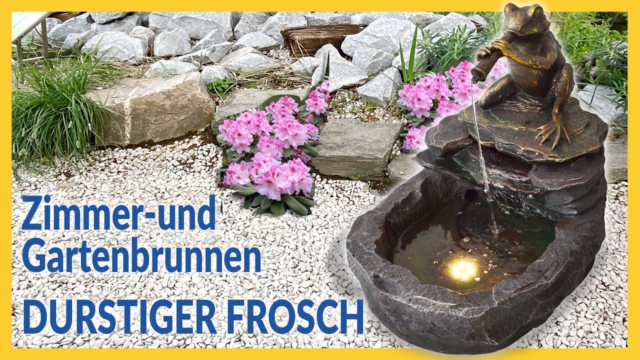 Zimmer- und Gartenbrunnen Durstiger Frosch