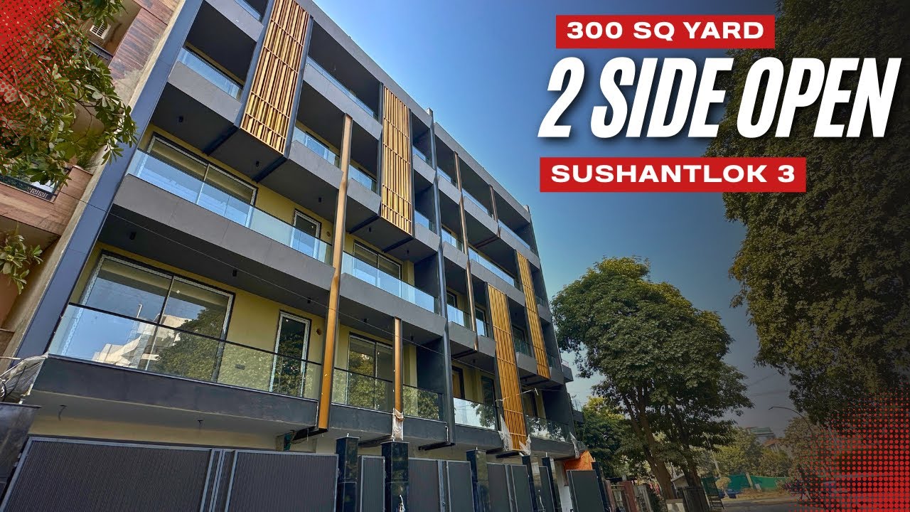 Only 5 Min from Rapid Metro! 4BHK Luxury Builder Floor | 300 Sq Yard | Sushant Lok 3 Gurgaon