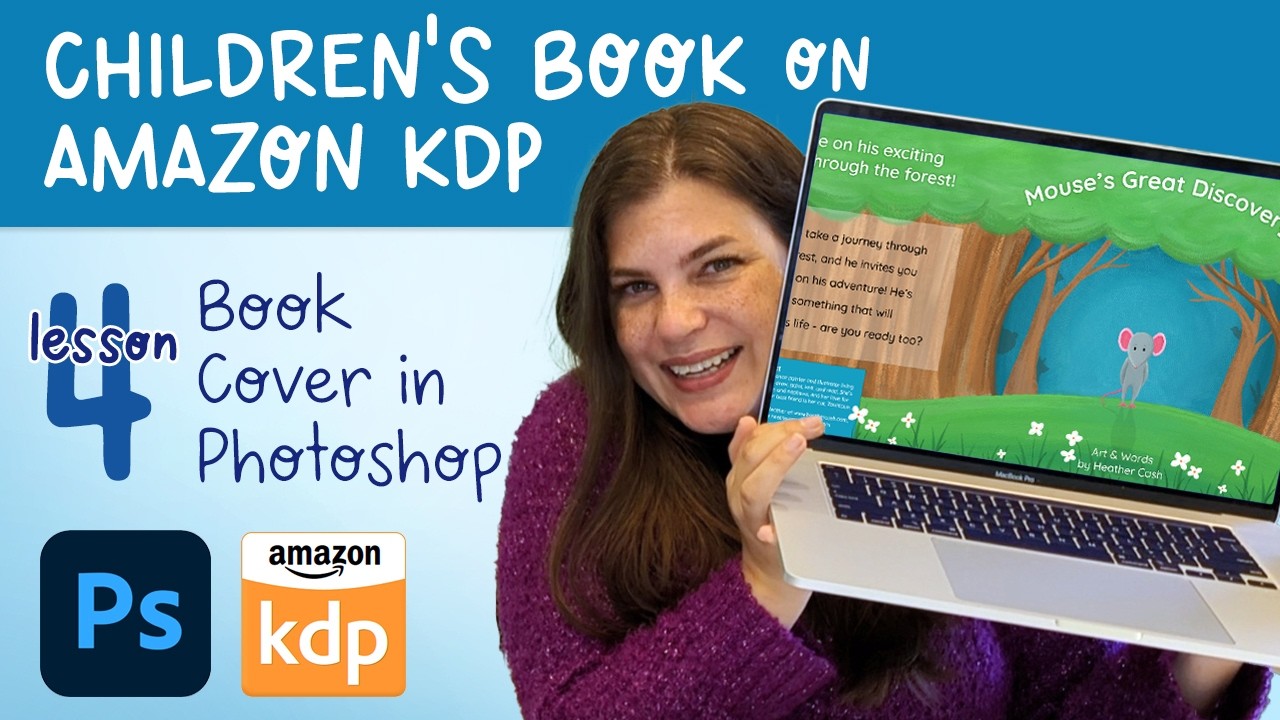 Создайте обложку детской книги для Amazon KDP в Photoshop
