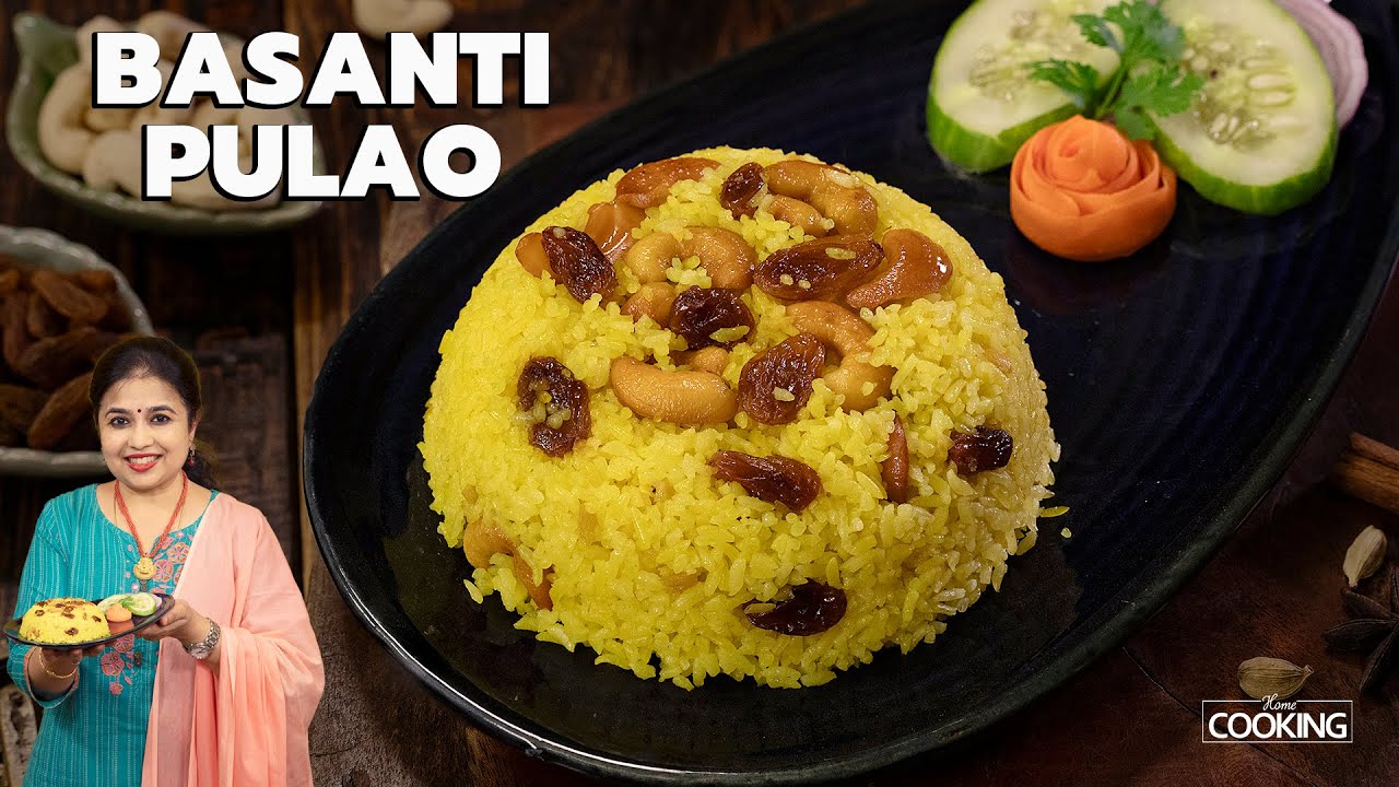 Bengali Basanti Pulao | Traditional Mishti Pulao Recipe | Authentic Festive Rice Dish | Yellow Rice