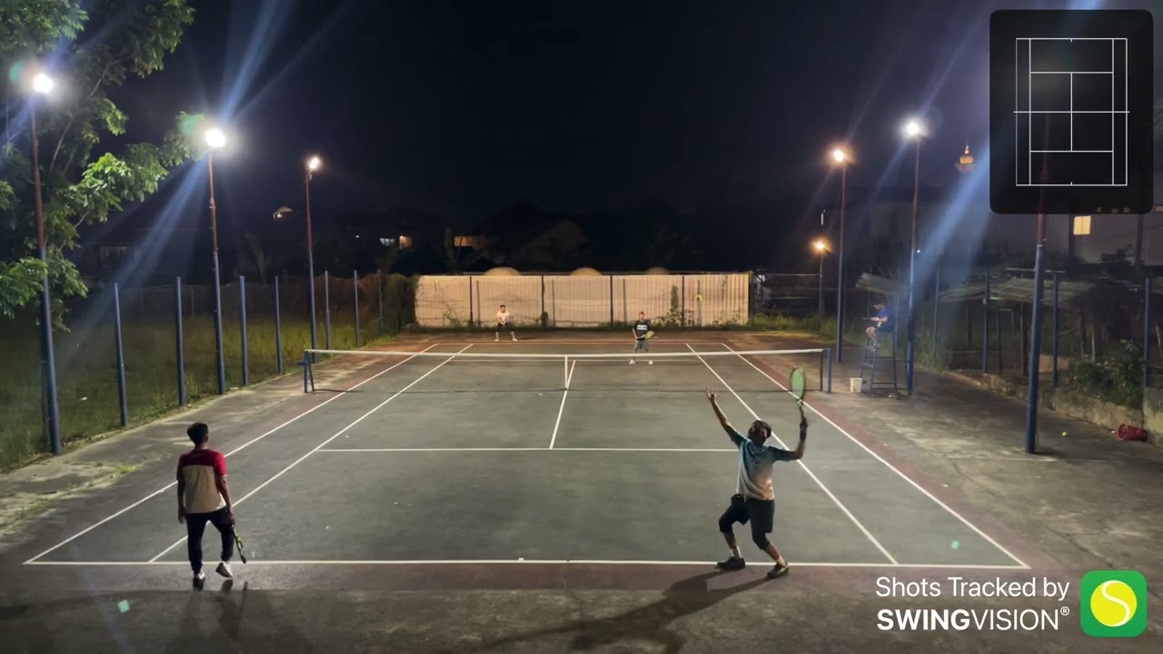 Wisnu/Herman [4] vs [6] Anca/Iman #TLKM #tennislandkuymabar #swingvision #tenniscourt #telkomkendari