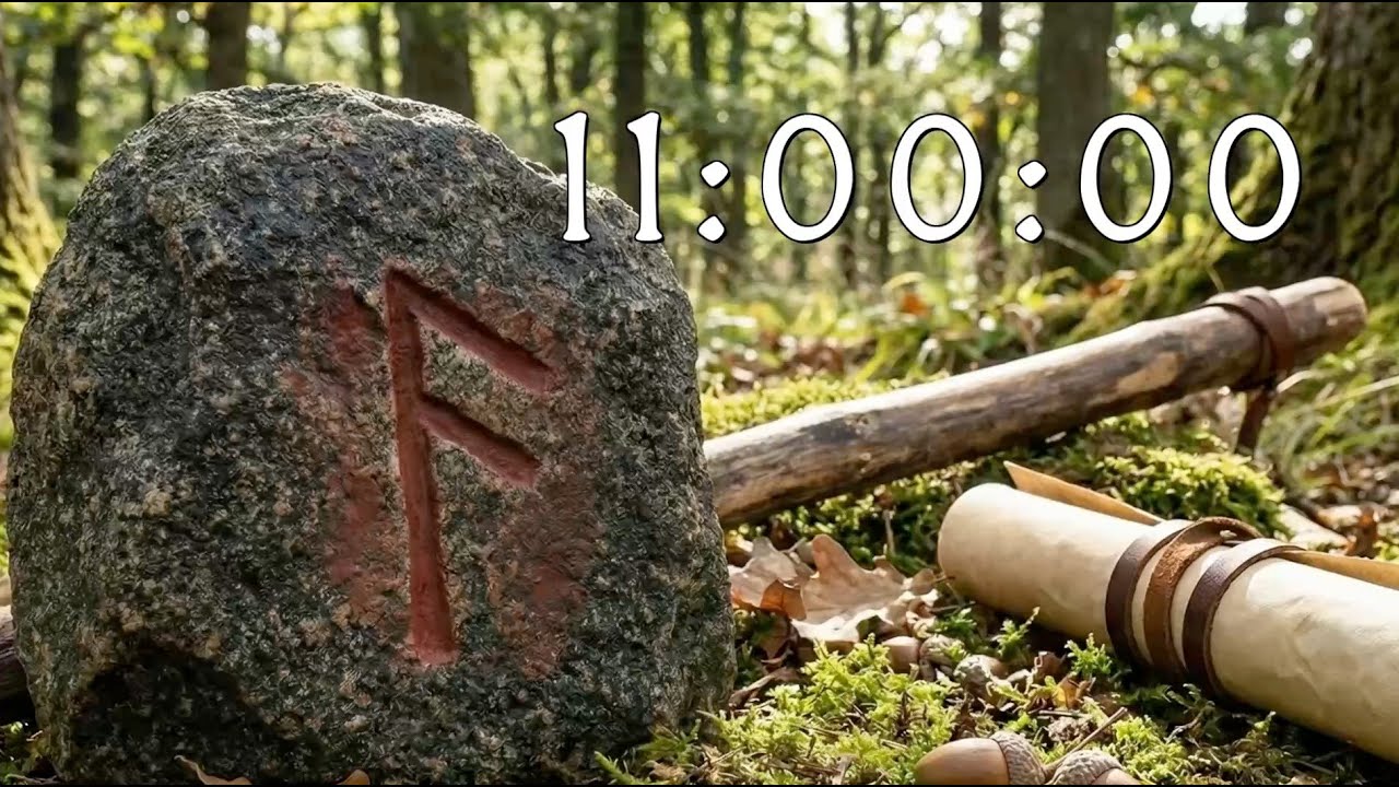 11 Hour "Ansuz" Power Timer "ᚨ" Endurance & Vitality for Deep Work