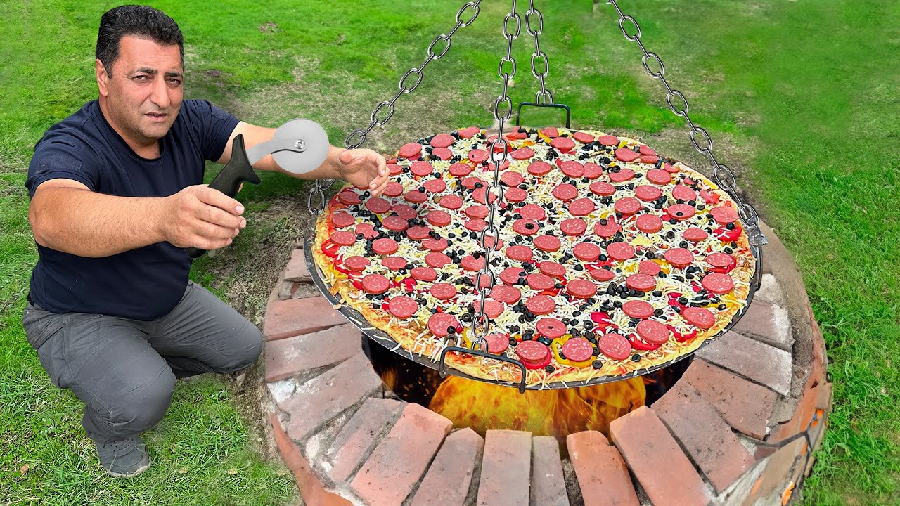 Recipe For Rustic Tandoor Pizza! How To Cook A Giant And Very Tasty Pizza?
