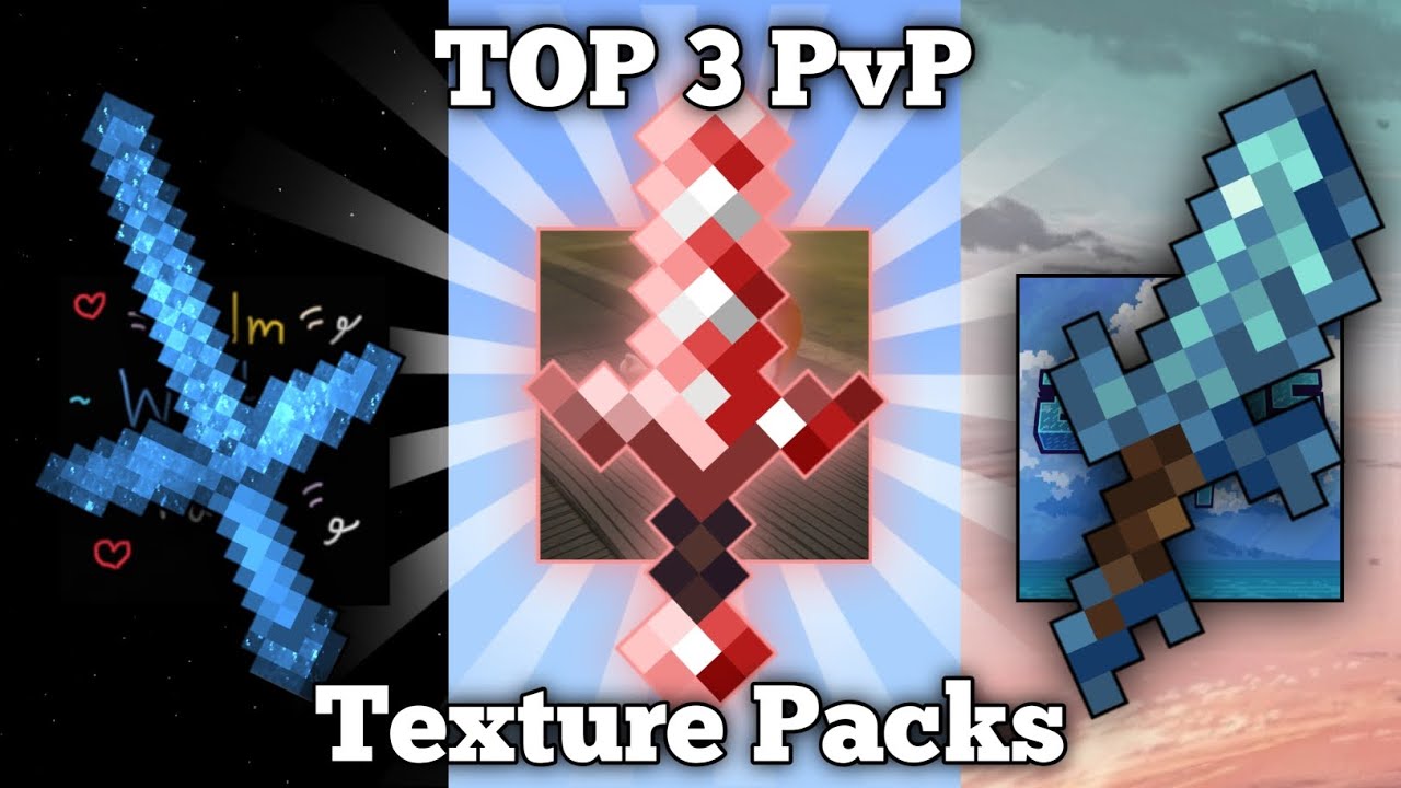 TOP 3 BEST Simple PvP Texture Packs For Minecraft Bedrock 1.21+
