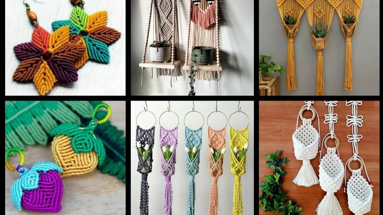 Veja...mais de 150 ideias inspiradoras de artesanatos Macramê/💡💡