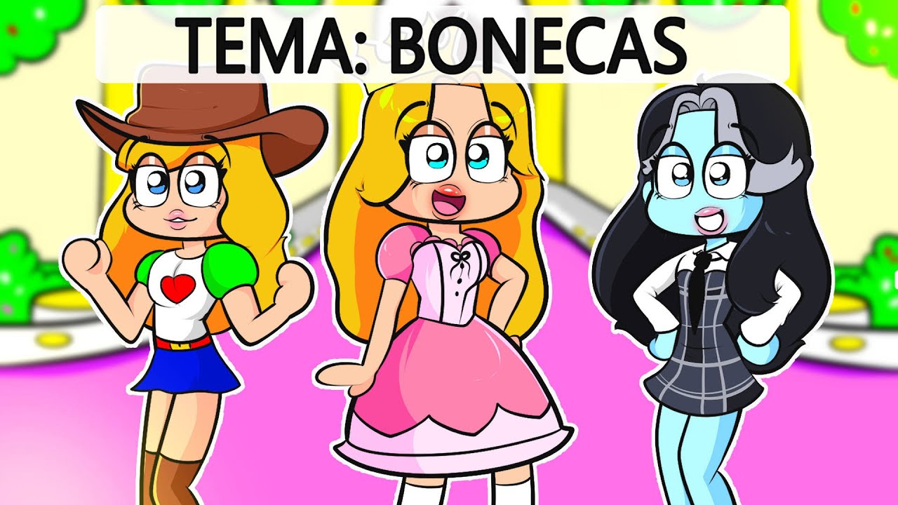 COMPREI O TEMA de BONECAS FAMOSAS no DRESS TO IMPRESS