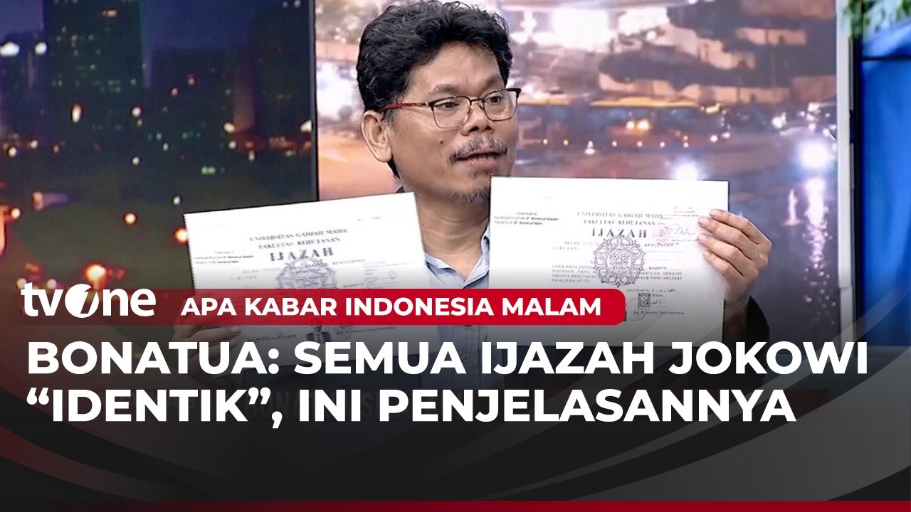 Ini Dia Ijazah Jokowi yang Didapatkan oleh Bonatua Silalahi: Sangat Identik | AKIM