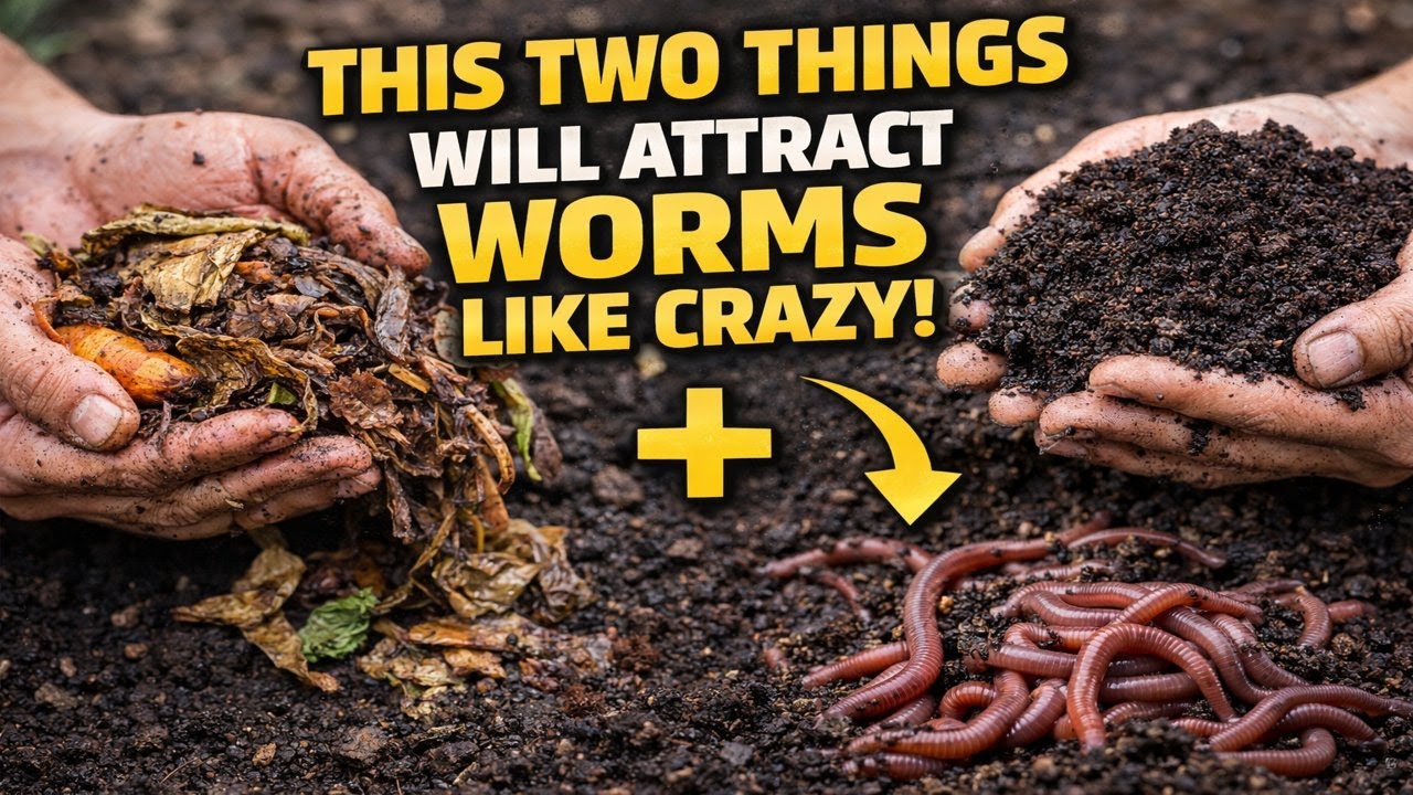 THESE TWO THINGS WILL ATTRACT EARTHWORMS LIKE CRAZY