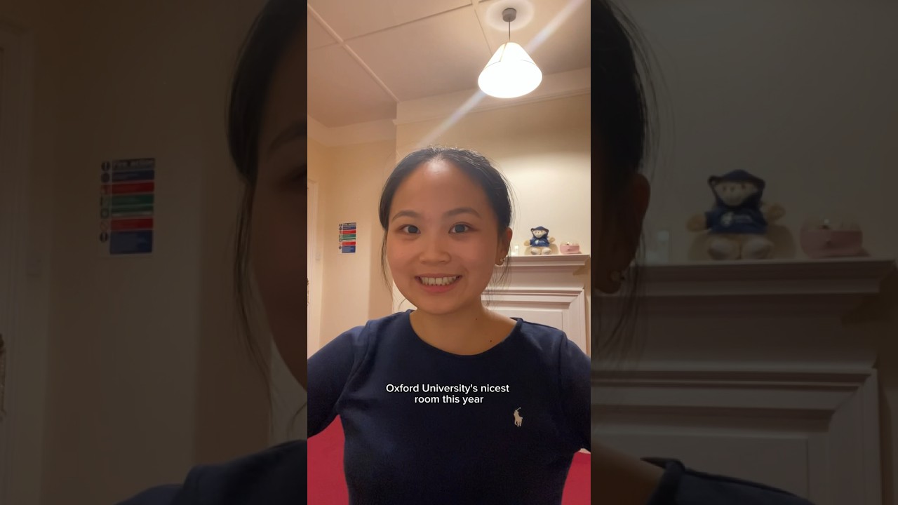 i got Oxford Uni&rsquo;s nicest dorm room *full room tour* #shorts #dormroom
