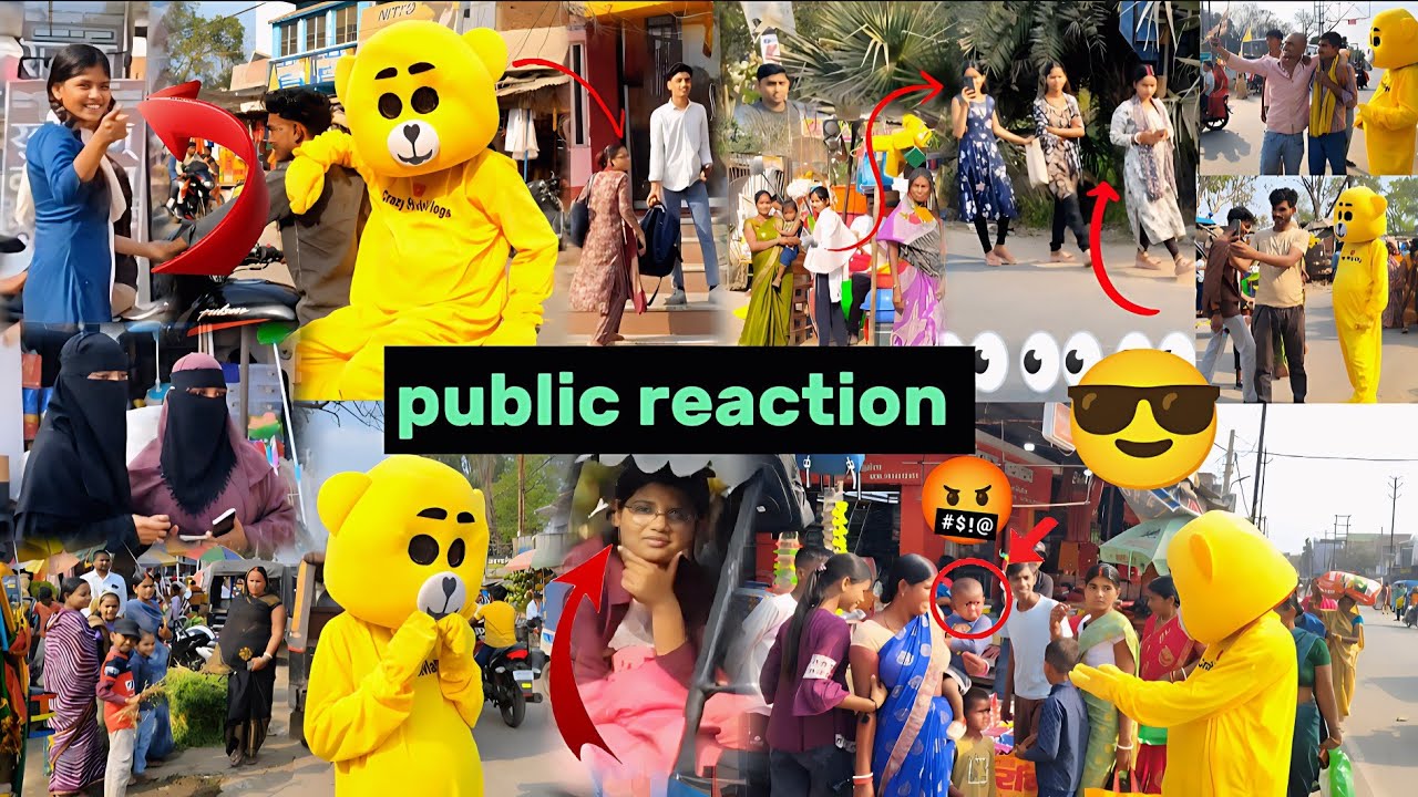 Market Me Achanak Teddy Bear😯Public Ka Reaction Dekho😱