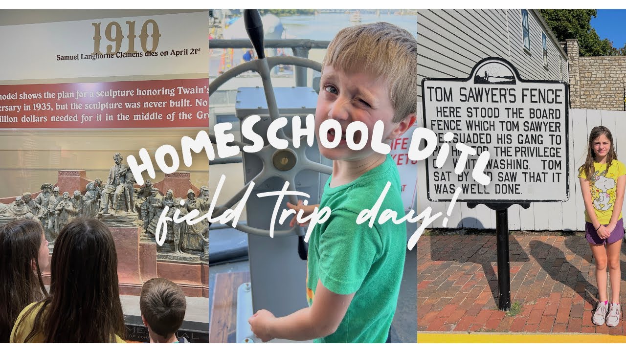 Homeschool DAY IN THE LIFE || Field Trip Friday *Mark Twain Home + D-Day Ship*