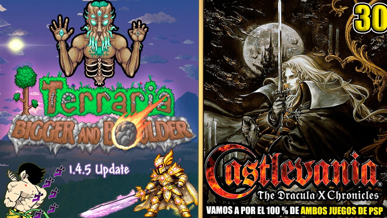 Castlevania : The Dracula X Chronicles (SotN) | Probando Terraria Update 1.4.5 en Modo Maestro