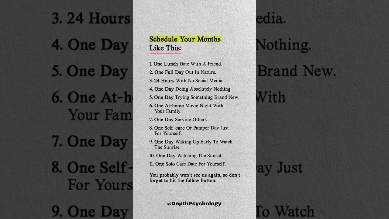 Schedule Your Months Like This #shedule #months #quotes #wisdom #psychology #life