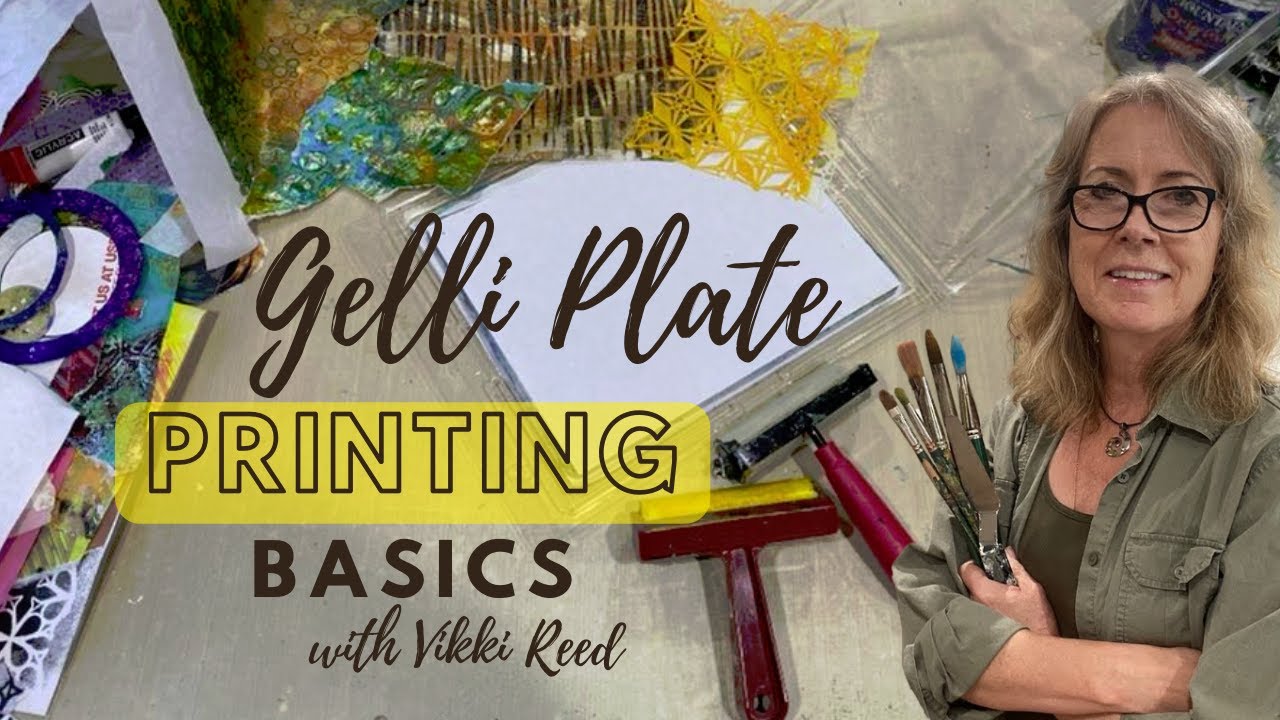 Gelli Plate Printing Basics including Lifting Dried Paint