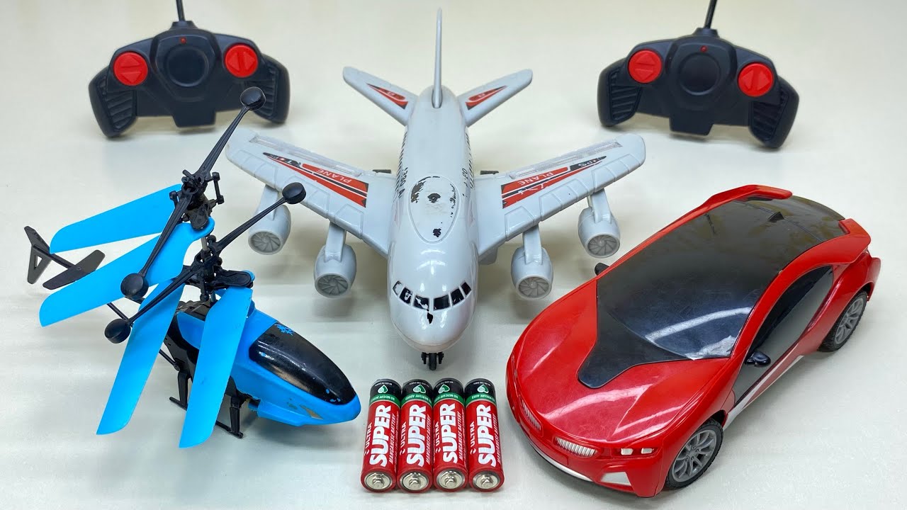 Best RadioControl RC Flying Helicopter with Rechargeable RC Airplane and RC Car Unboxing & Testing 😍
