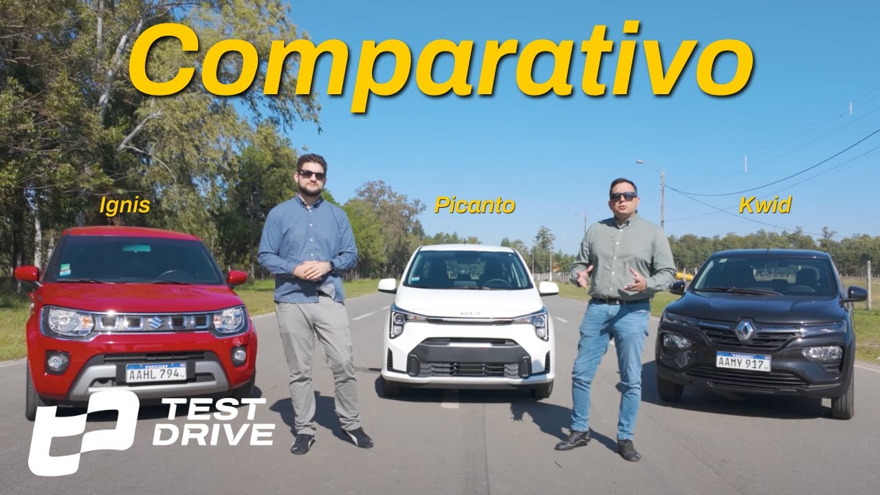 COMPARATIVO Compactos Kia Picanto vs. Suzuki Ignis vs. Renault Kwid | Test Drive Paraguay
