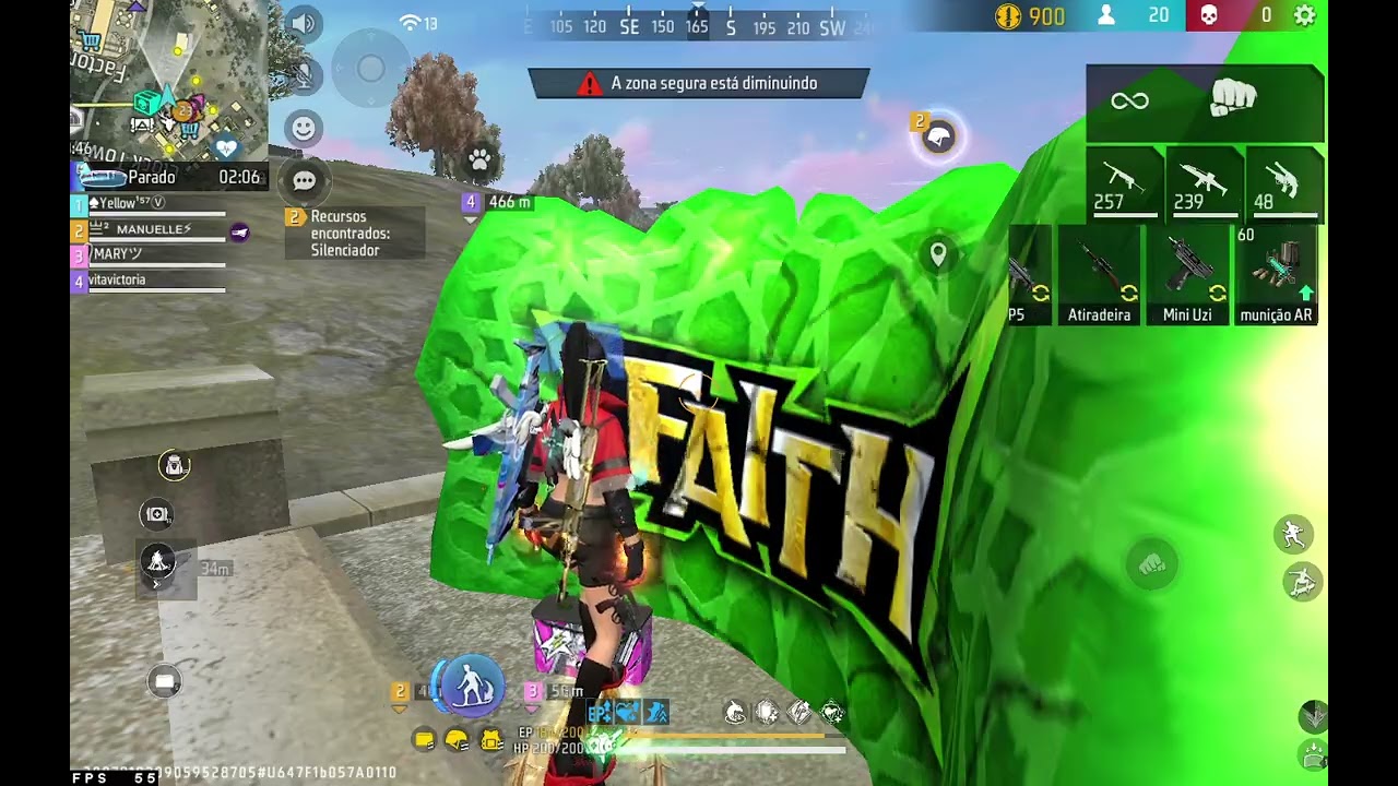 jogando br ranqueado com a sensi do YellowTV