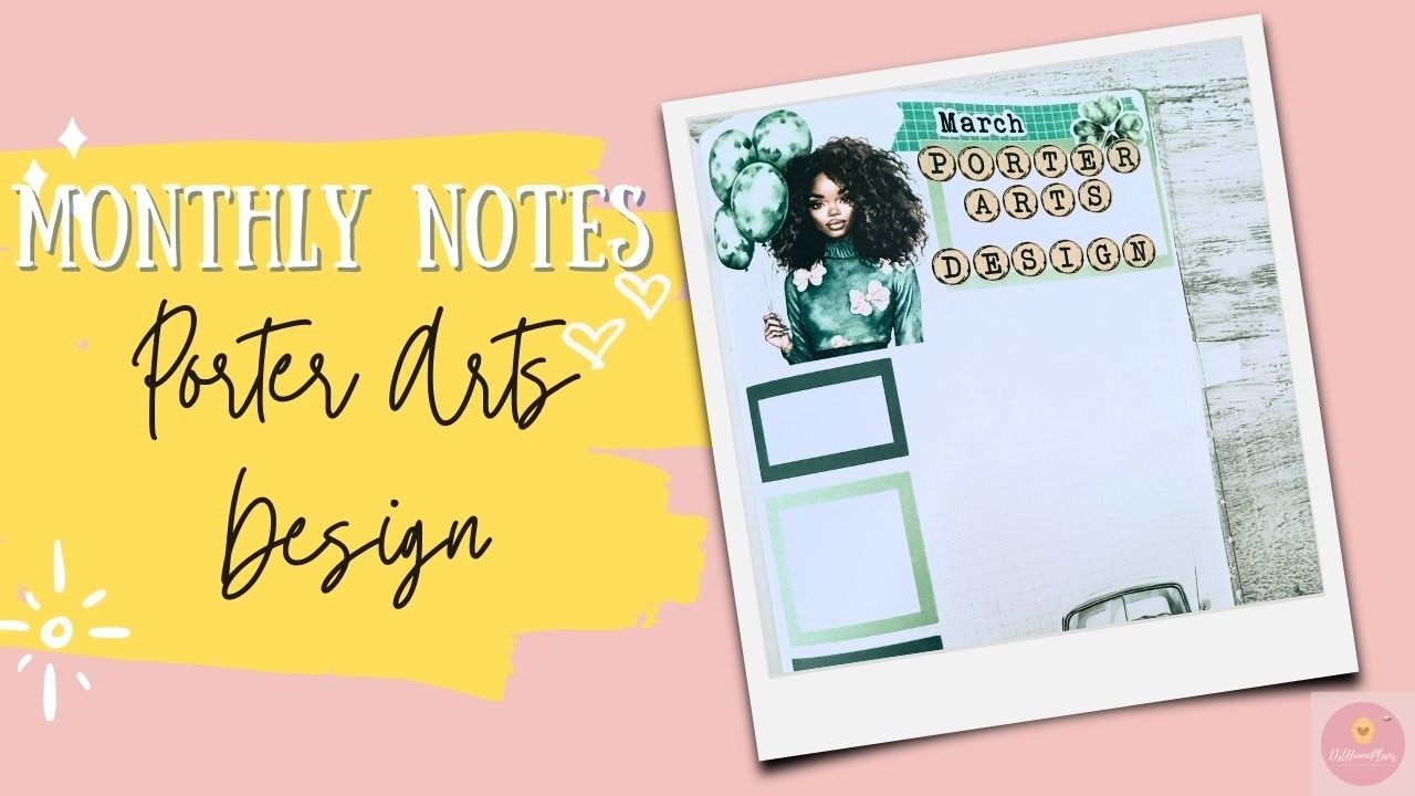 Plan With Me | March 2026 Notes Page | Porter Arts Design