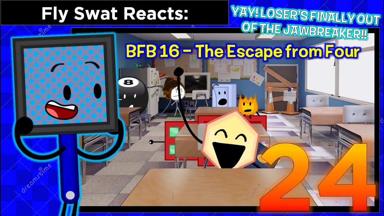 Fly Swat Reacts: BFB 16 - The Escape from Four - Episode 24