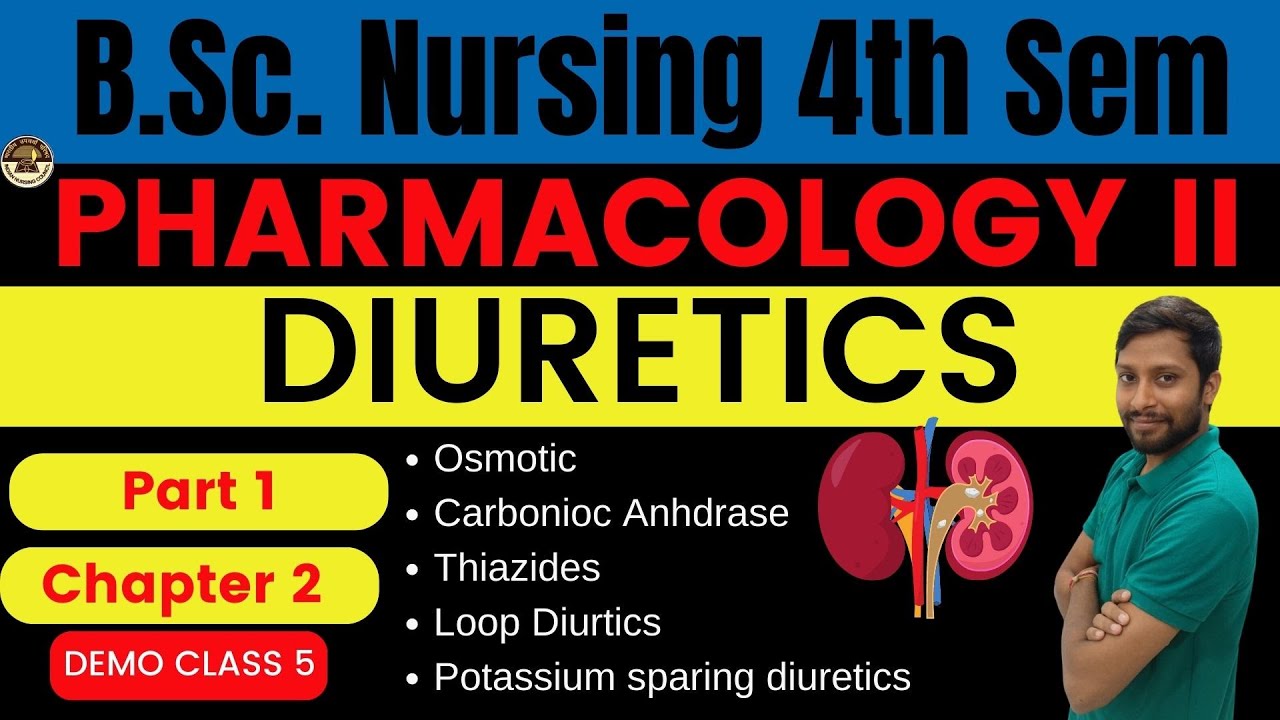 Chapter 2 - Diuretics | Drug used in Urinary System | B.Sc. Nursing 4th Sem  | PHARMACOLOGY 2