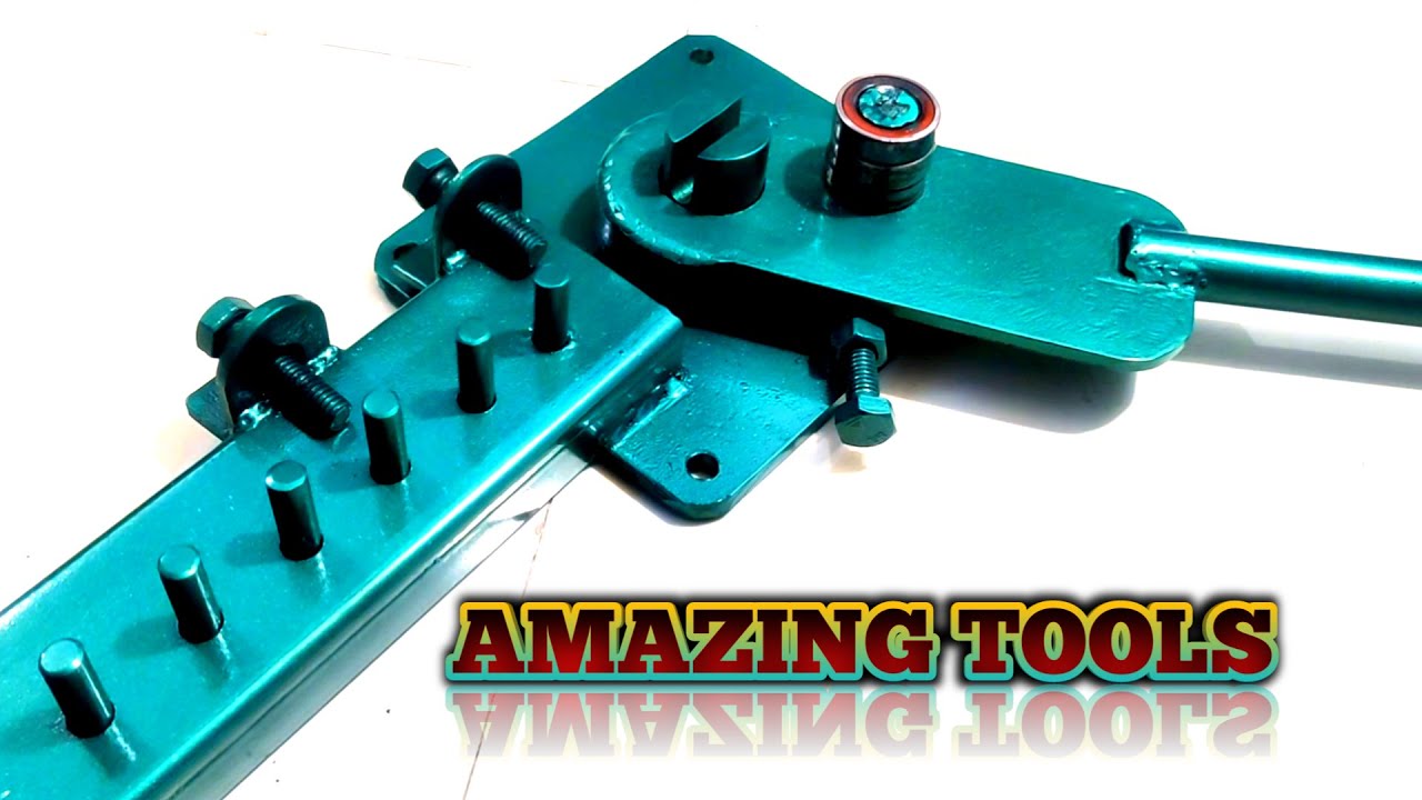 very easily rod bender | bending metal machine | diy making iron rings