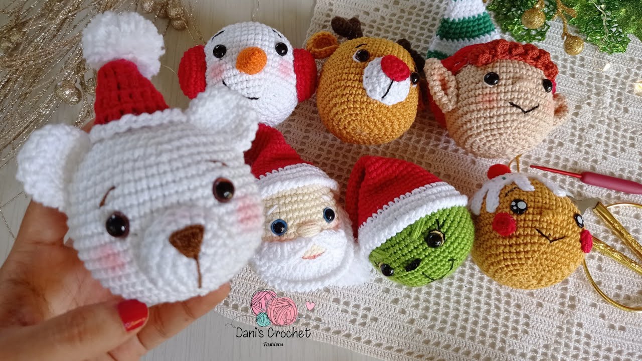 Ahora sí! puedes tejer este adorable osito polar 🎄esfera 5/7