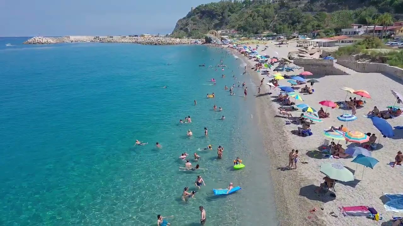 Tonnara Palmi Reggio Calabria. 4k Drone shots