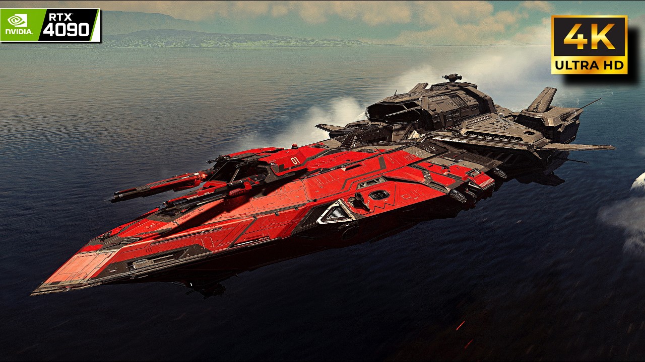 RSI Perseus Gunship | The Most Beautiful Ship in Star Citizen (4K No Commentary)