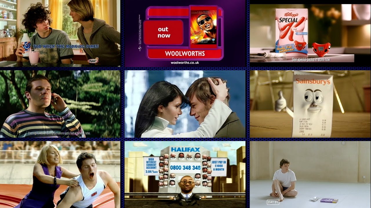Channel 4 commercial breaks | UK TV adverts | 9th June 2005