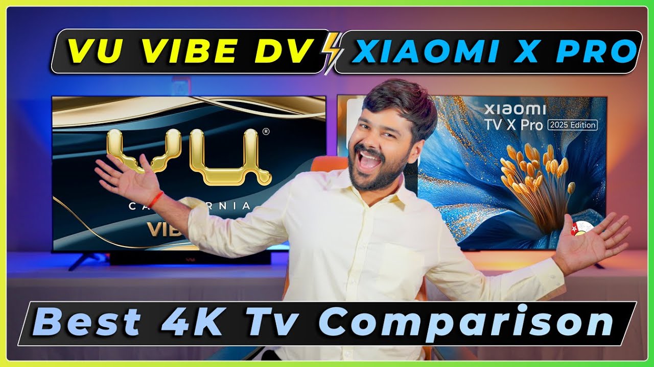 🔥Best 55” QLED TV Under ₹40K? VU Vibe DV vs Xiaomi X Pro | REAL Comparison! 🇮🇳📺💯