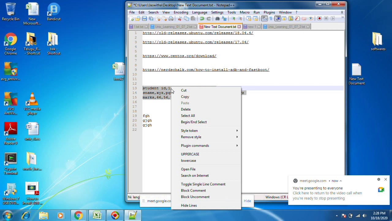 Microsoft excel pivot table,  data validation, text to columns and remove duplicates.