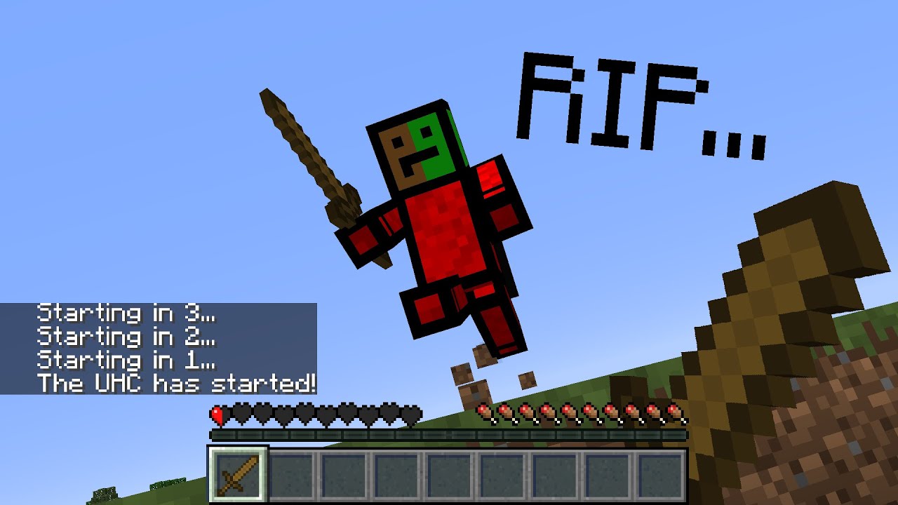 Minecraft UHC but PvP enables INSTANTLY...