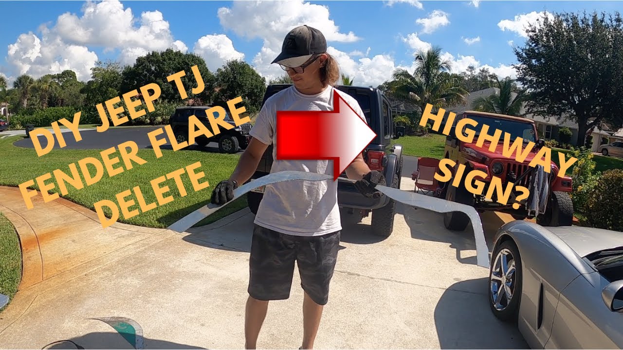 FIRST DIY JEEP TJ Fender Flare Delete