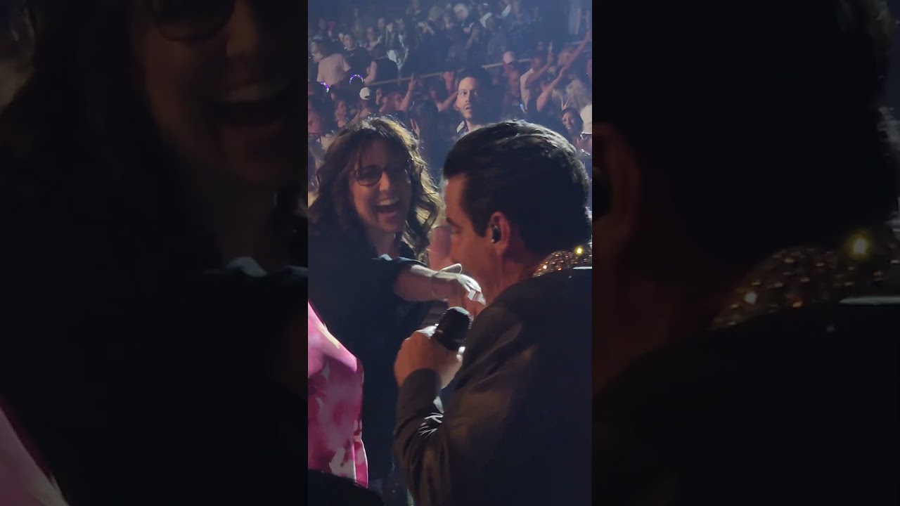NKOTB in the crowd during Tonight - The Right Stuff Residency in Las Vegas on June 25, 2025