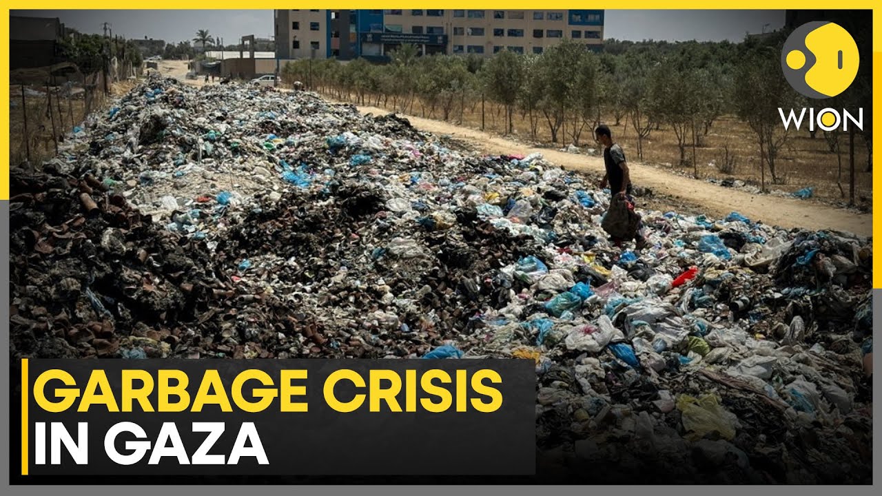 Israel-Gaza War: Gaza Garbage Crisis as Waste Overflows into Displaced People&rsquo;s Camp | WION