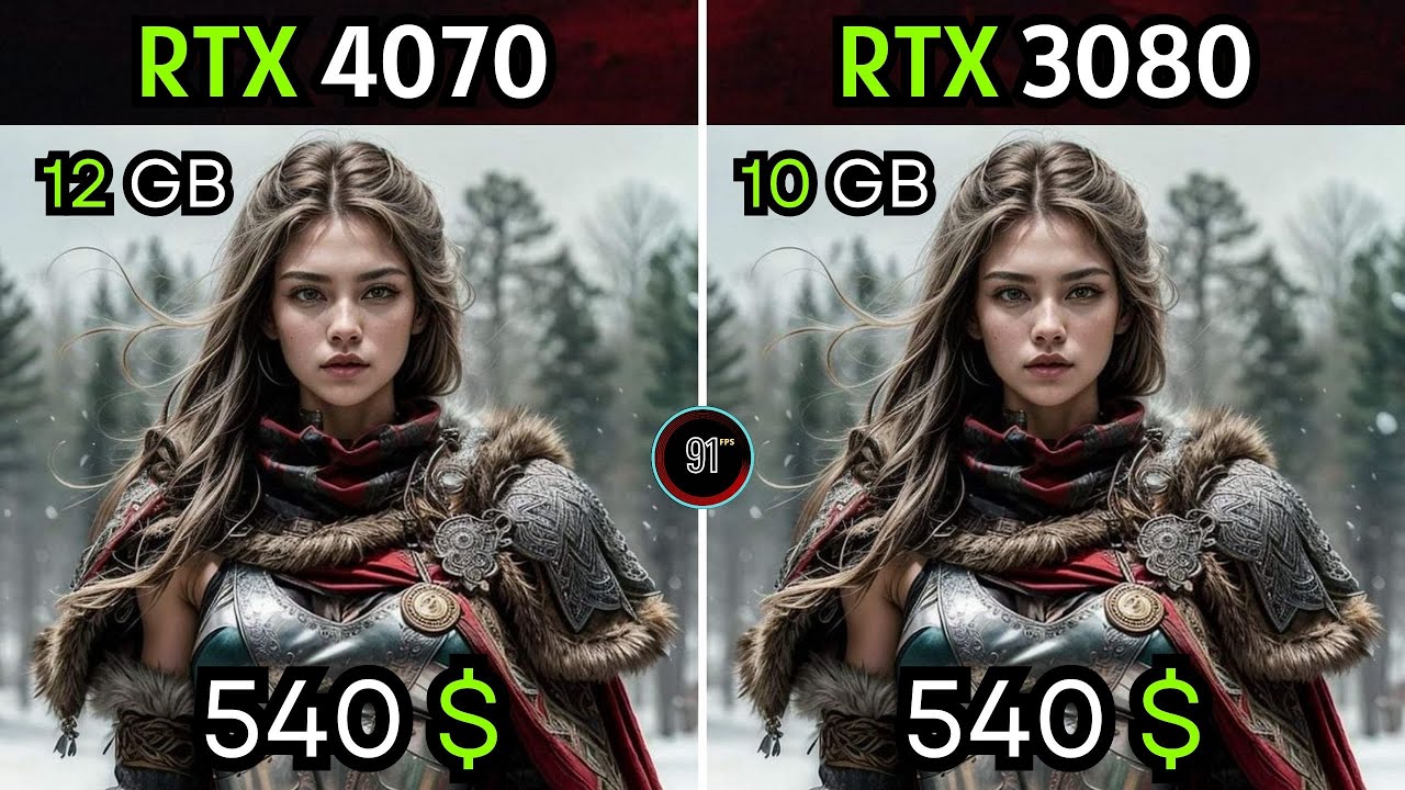 RTX 4070 VS RTX 3080 : TEST IN 20 GAMES 1080P  2K  4K