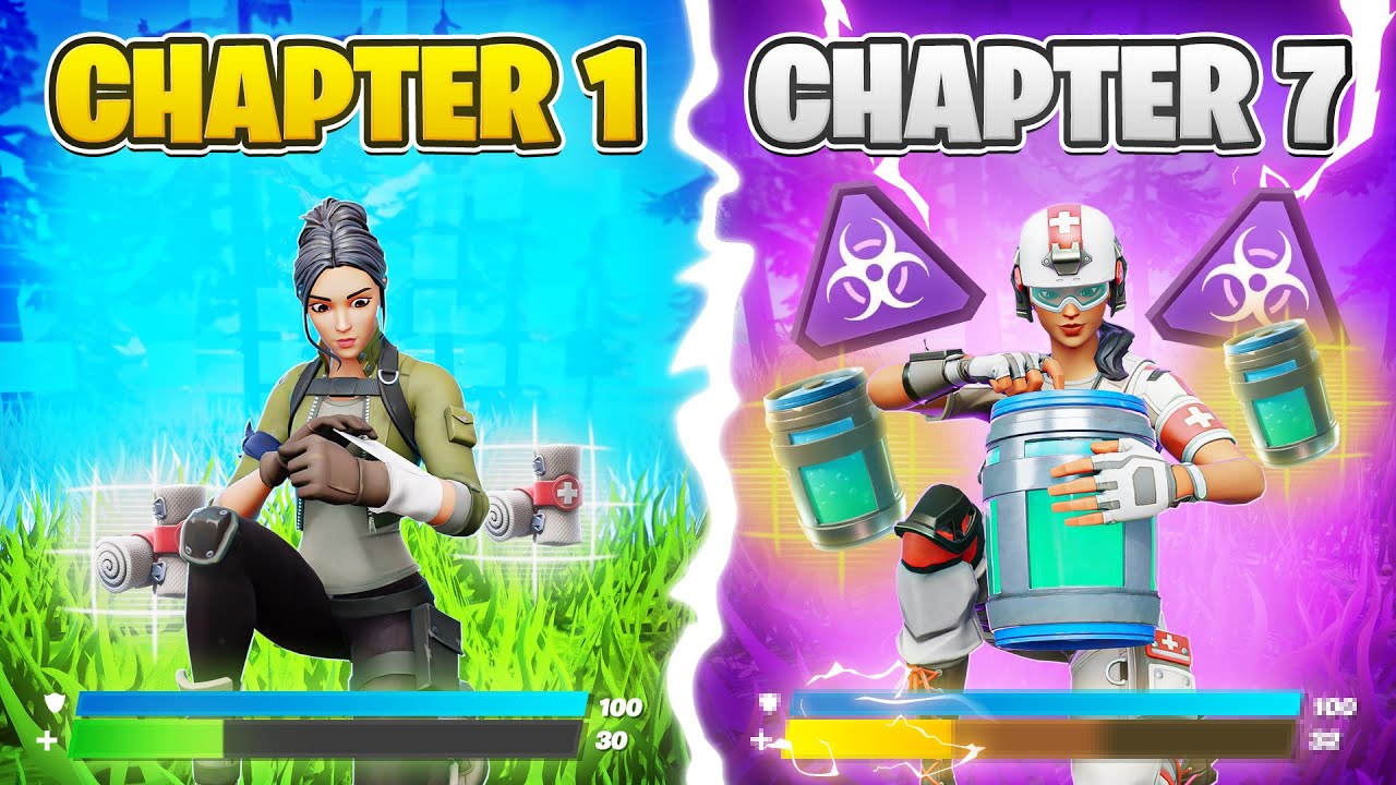 Die EVOLUTION von Heal-Off in Fortnite! (Chapter 1-7)