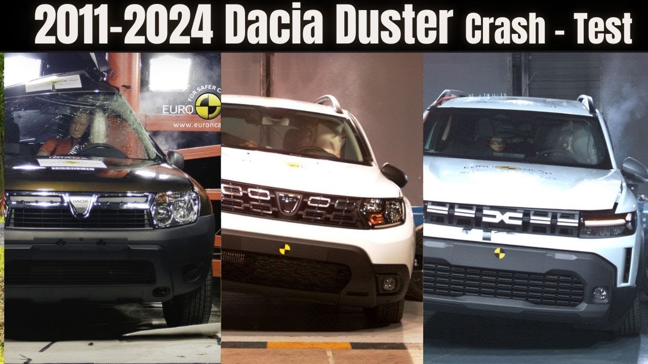 Dacia Duster: Euro NCAP Crash Test Comparison 2011 vs 2017 vs 2024