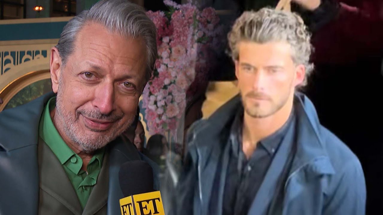 Jeff Goldblum REACTS to HANDSOME Bodyguard Going Viral (Exclusive)