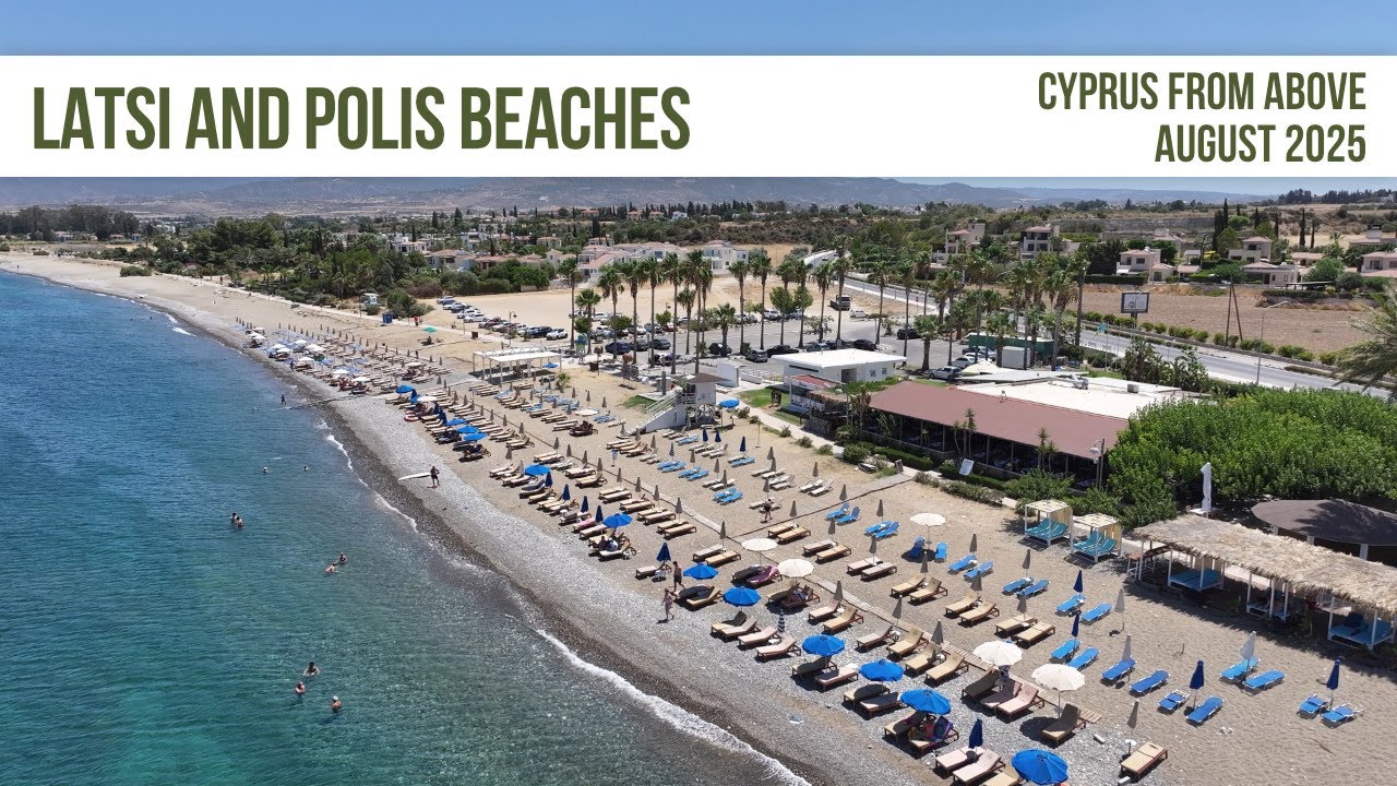 Latsi and Polis Coastline From Above