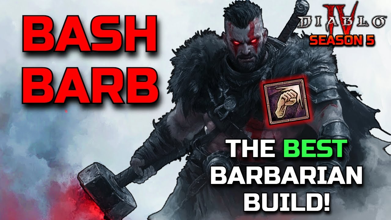 SEASON 5 GOD TIER BASH BARB | Diablo 4 (Bash Barbarian) Build Guide